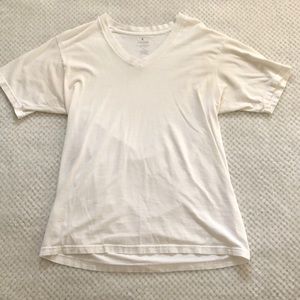 White V-Neck Tee
